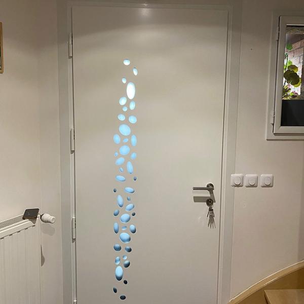 Porte d’entrée BEL’M modèle ECUME (vue intérieure) à Brillon
